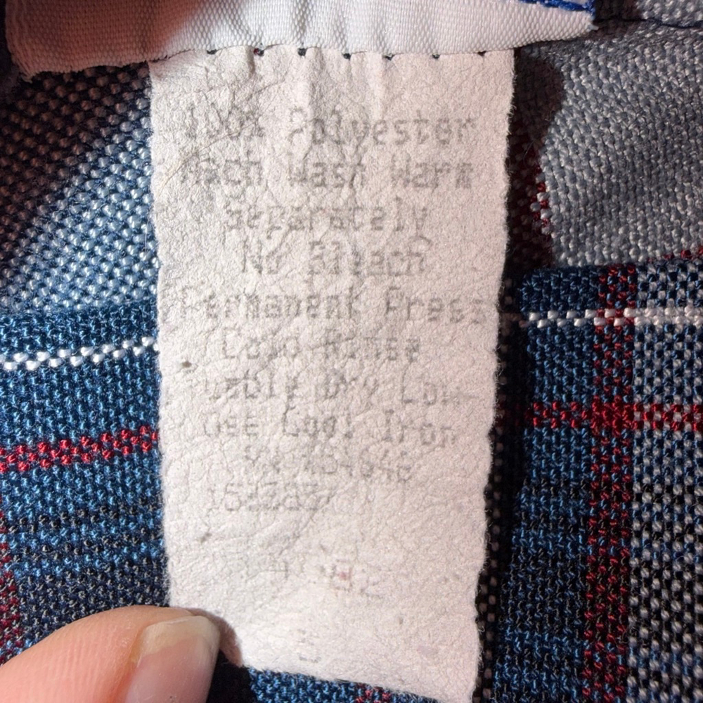 Vintage Royal Park Uniforms Plaid Pleated Skirt Blue USA Made Size 5 Academia - Picture 4 of 6